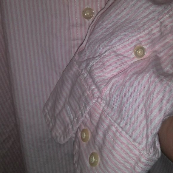 Tommy Hilfiger Striped "Classic Fit" Long Sleeve Button Down Shirt L/G - Picture 5 of 7